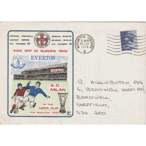 GB 1979 Everton Europa League Special Cover see others
