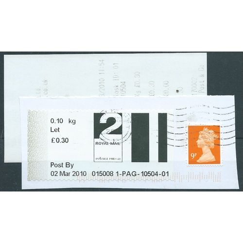 2010 2ND CLASS POST & GO (LONDON SW3) ON PIECE(EBID50-420XL)