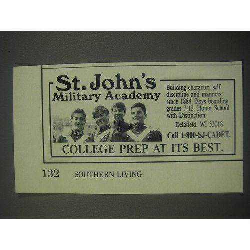 1991 St. John's Military Academy Ad - College prep at its best
