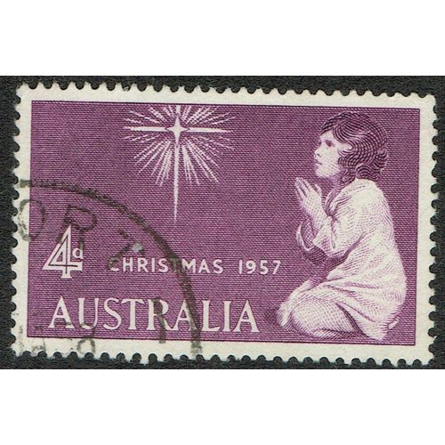 Australia 1957 Christmas 4d Purple SG299 FU