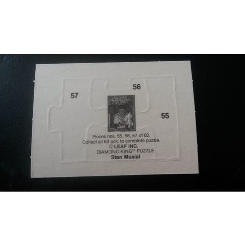 1988 Donruss Puzzle Card # 55, 56, 57 Mint (9) Stan Musial St Louis Cardinals