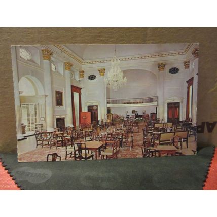THE PUMP ROOM, BATH. SOMERSET. used vintage postcard 1966 pm #