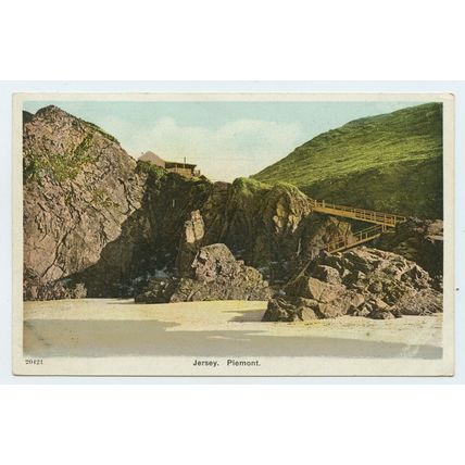 Standard size printed postcard Plemont Jersey