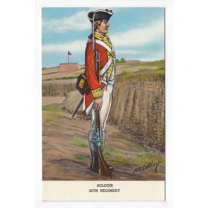 Soldier 26th Regiment Fort Ticonderoga Museum Postcard