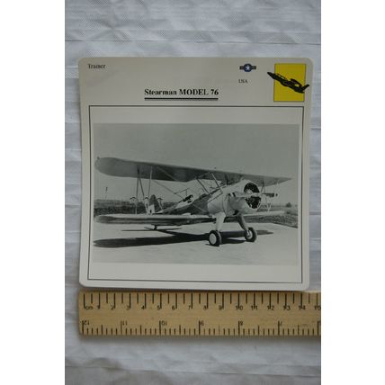 Stearman Model 76 - USA - Trainer - Collectors Club Card