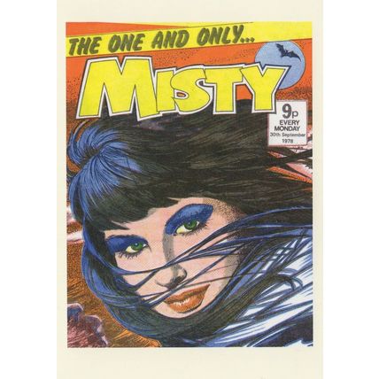 Misty 27th May 1978 The One & Only Witch Girls Comic Book Postcard