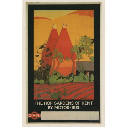 The Hop Gardens Of Kent By Bus London Transport Postcard