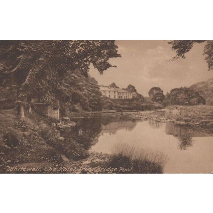 Whitewell The Hotel From Bridge Road Lancashire Old Postcard