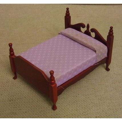 DOUBLE BED, VICTORIAN, DOLLS HOUSE, 12th. SCALE