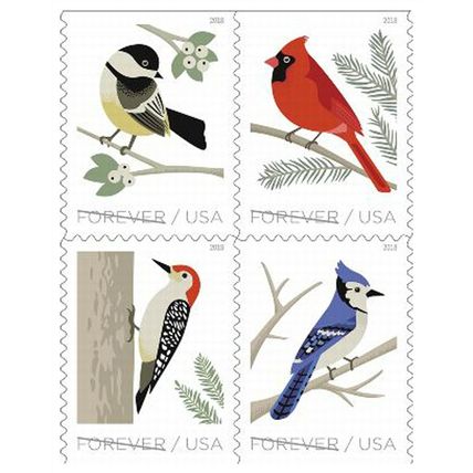 Birds in Winter Booklet Pane of 20 First Class Stamps Scott 5320b - Stuart Katz