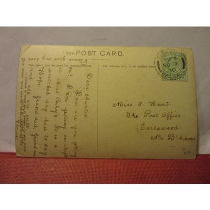 WHEN THE HEART IS YOUNG. used antique postcard by Philco 1910 pm /
