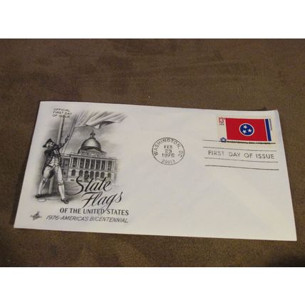 1976 USA / United States FDC Cover -American State Flags series - Tennessee