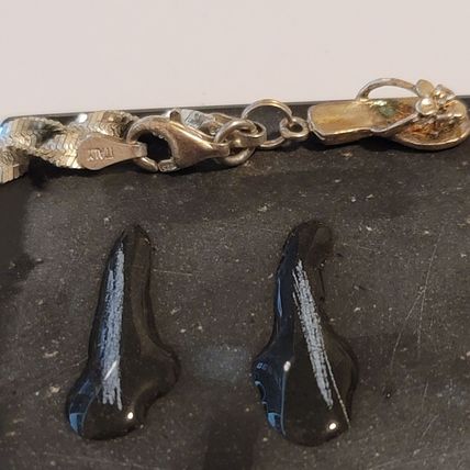 Twisted Herringbone Sterling Silver Chancla Bracelet