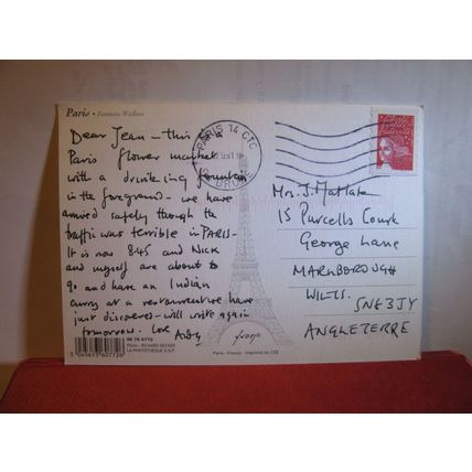 FONTAINE WALLACE, PARIS, FRANCE. used postcard 2001 pm #