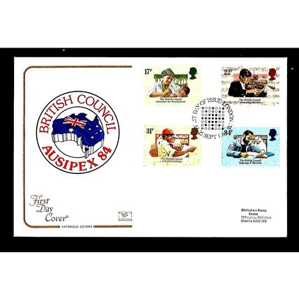 GREAT BRITAIN 1984 THE BRITISH COUNCIL SPEC H/S LONDON FIRST DAY COVER#2