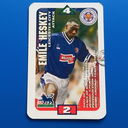 1996 Subbuteo Squads Premier League Pro Edition Emile Heskey Rookie - Leicester