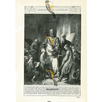 Charlemagne And His Scholars, Book Illustration (Print), c1907