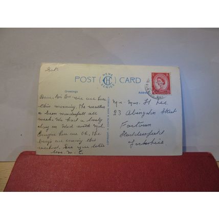 EAST CLIFFS, MUNDESLEY-ON-SEA, NORFOLK, used postcard by H. Coates 1964 pm =