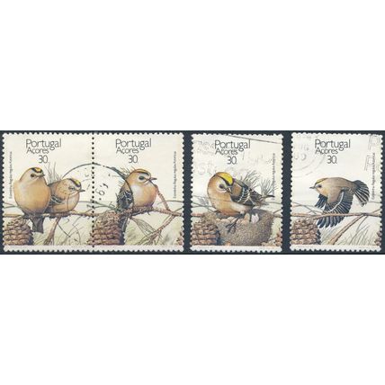 Nature Conservation, Goldcrest - Azores 1989 - F H - MiNr 397/400