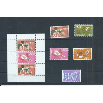 Suriname stamps. 1974 Child Welfare & minisheet MH (F527)