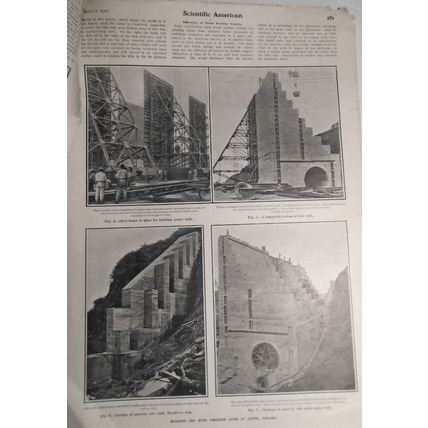 Building Huge Concrete Locks At Gatun Panama - April 2, 1910 Scientific American