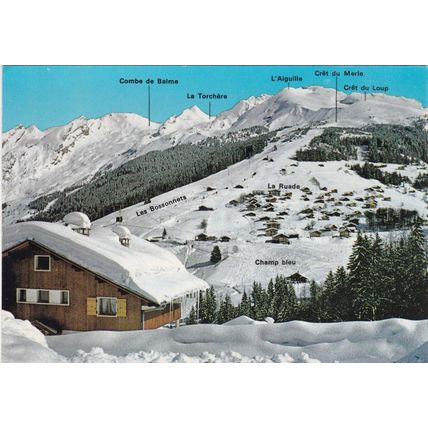 La Clusaz France Postcard posted 1987 VGC