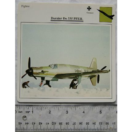 Dornier Do 335 Pfeil - Germany - Fighter - Collectors Club Card