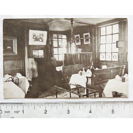 vintage postcard Ye Old Cheshire Cheese, London - Chop Room