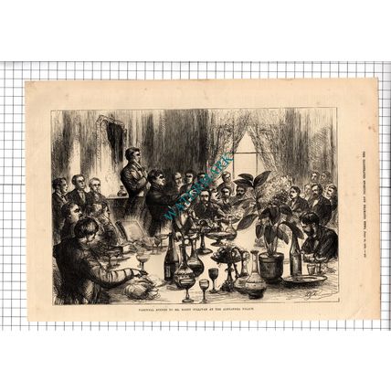 Mr Barry Sullivan Actor Tragedian Alexandra Palace - 1875 Article / Print
