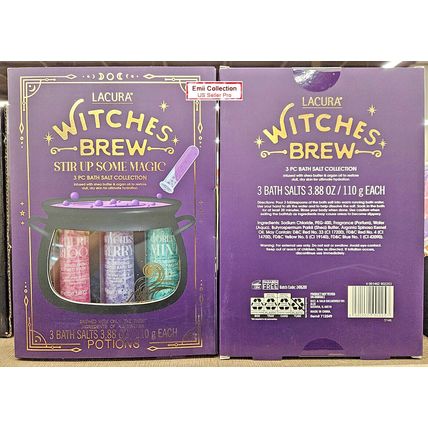 Lacura Witches Brew Stir Up Some Magic 3 Pieces Bath Salt Collection (2 Boxes)