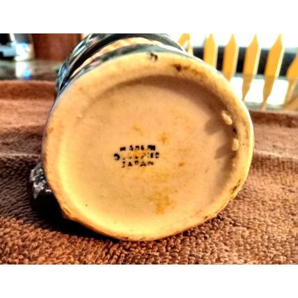 Miniture Old Man Mug 2 5/8" Tall By 3" Wide Made In Occupied Japan