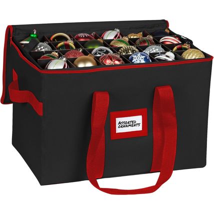 Christmas Ornament Storage Container,Box Stores up to 96-3 Inch Ornaments, Adjus