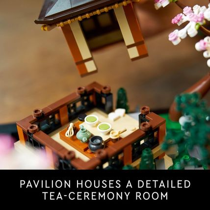 LEGO Icons Tranquil Garden Building Set - Detailed Japanese Zen Garden DIY Kit f