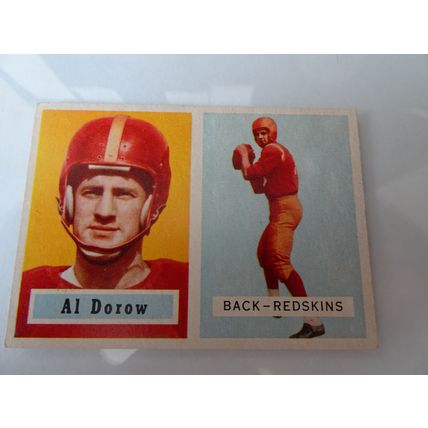 1957 Topps Football Card # 024 Al Dorow Very Good (3) Washington Redskins