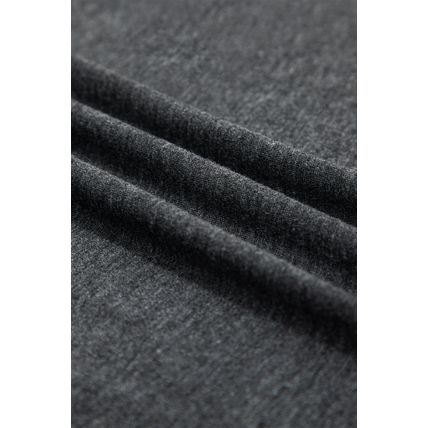 Carbon Grey Twisted Bust V Neck Sleeveless Dress