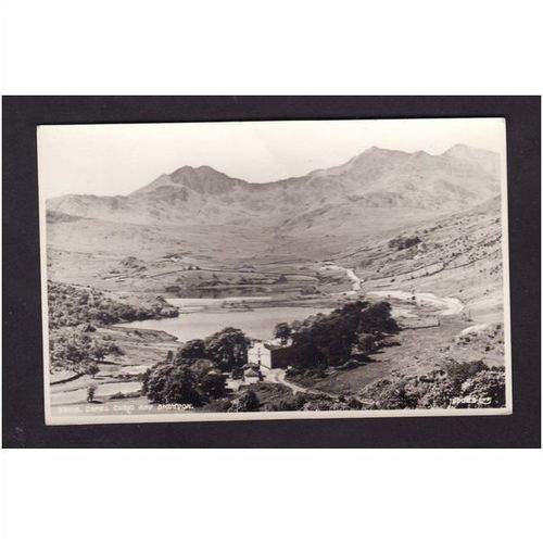 CAPEL CURIG AND SNOWDON - BLACK AND WHITE PHOTO UNUSED