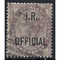 1882 O3 1d Lilac Inland Revenue Official Good/Fine Used ..