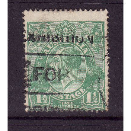 AUSTRALIA 1923 SG 61 1 1/2d GREEN FINE USED#3