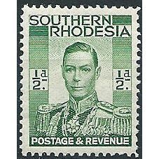 Southern Rhodesia 1937 SG40 1/2d Green Mounted Mint .. ..