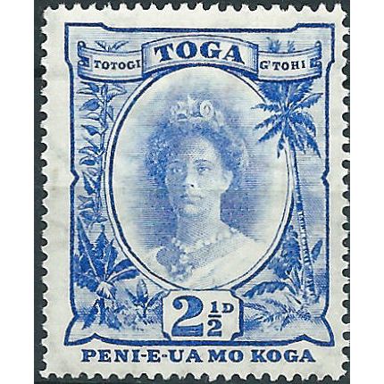 Tonga 1934 SG59 2 1/2d Bright Ultramarine Mounted Mint .. ..