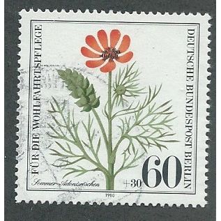 BERLIN -1979 60pf +30 'ENDANGERED FLOWERS' FINE USED (EBID44-827)