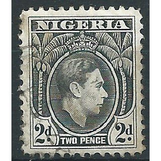 Nigeria 1938 SG52 2d Black Fine Used....