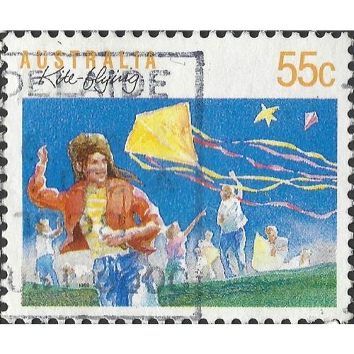 AUSTRALIA, SPORT, Kite-flying, blue 1989, 55c, #6