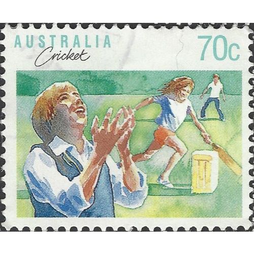 AUSTRALIA, SPORT, Cricket, green 1989, 70c