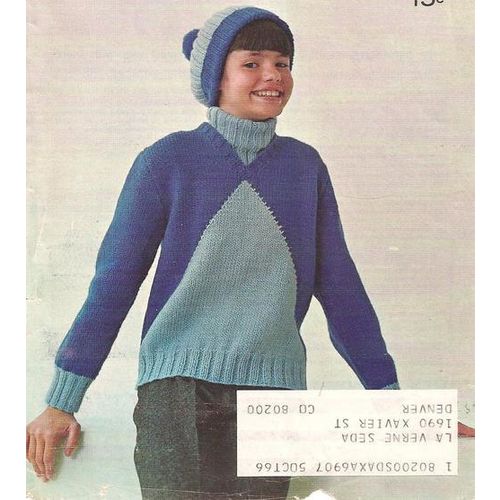 Knit Child's Pattern Sports Ensemble