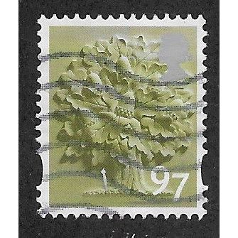 ENGLAND 97P 'ENGLISH OAK' (EN34) FINE USED (EBID66-512)