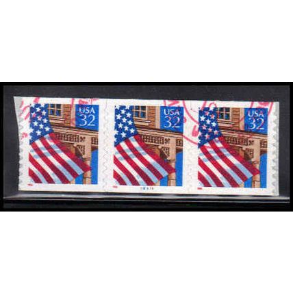 Used 2915Av 32c U.S. Flag Over Porch Very Fine PNC 78777/3 11x10 PA3562