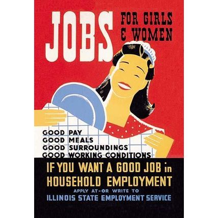 Jobs for Girls and Women 20 x 30 Poster