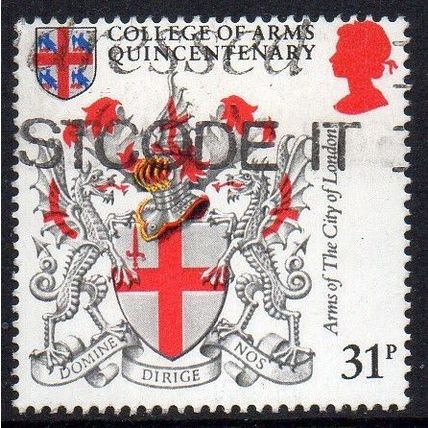 GB 1984 College of Arms Quincentenary - Arms of the City of London 31p Used