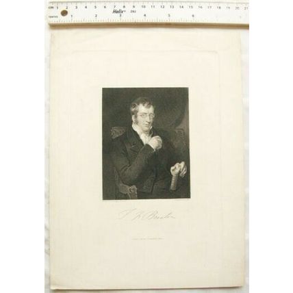 Vintage engraving - Burton